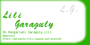 lili garaguly business card